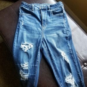 American Eagle curvy super high rise jeggings